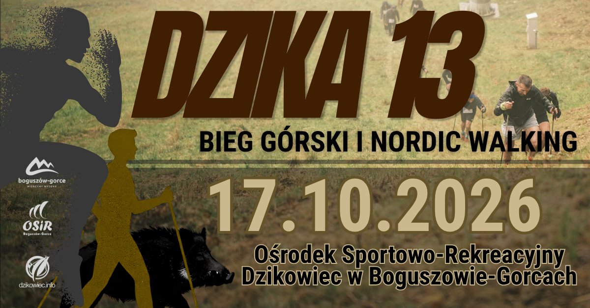 DZIKA TRZYNASTKA – bieg górski i nordic walking