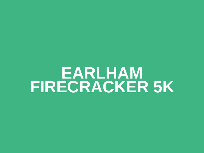 Earlham Firecracker 5K Logo