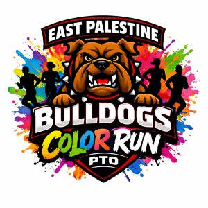 East Palestine PTO Color Run Logo