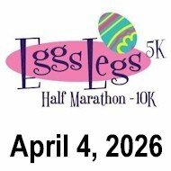 Eggs Legs Half Marathon, 10K, 5K Logo