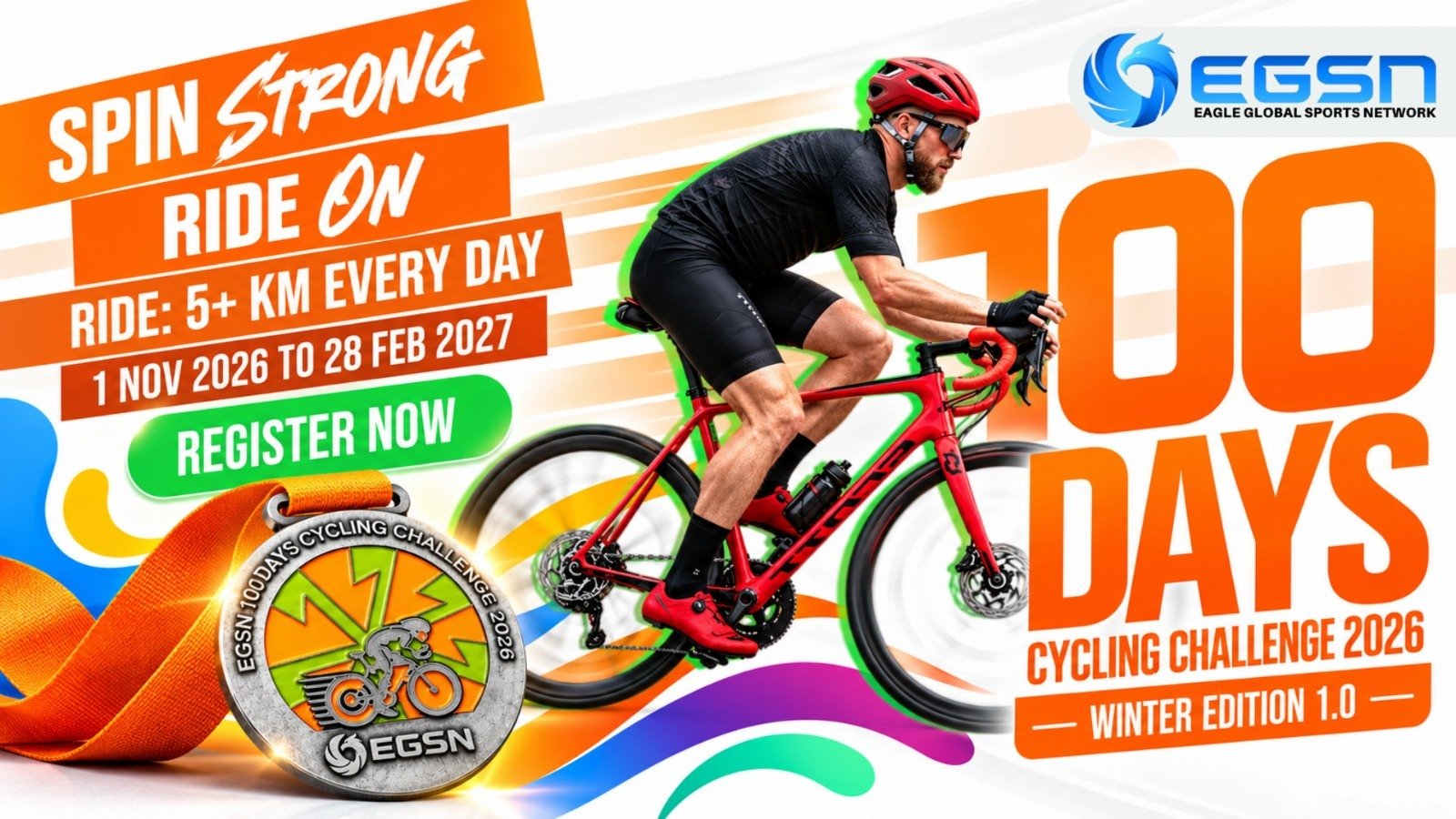 EGSN 100 Days Cycling Challenge 2026 - Winter Edition