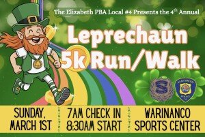 Elizabeth PBA #4 Leprechaun 5k Run/Walk