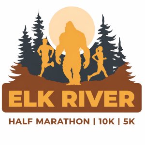 Elk River Bigfoot Half Marathon/10K/5K Logo