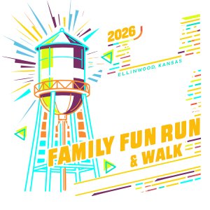 Ellinwood Hospital & Clinic After Harvest Fest 5K Family Fun Run & Walk Logo