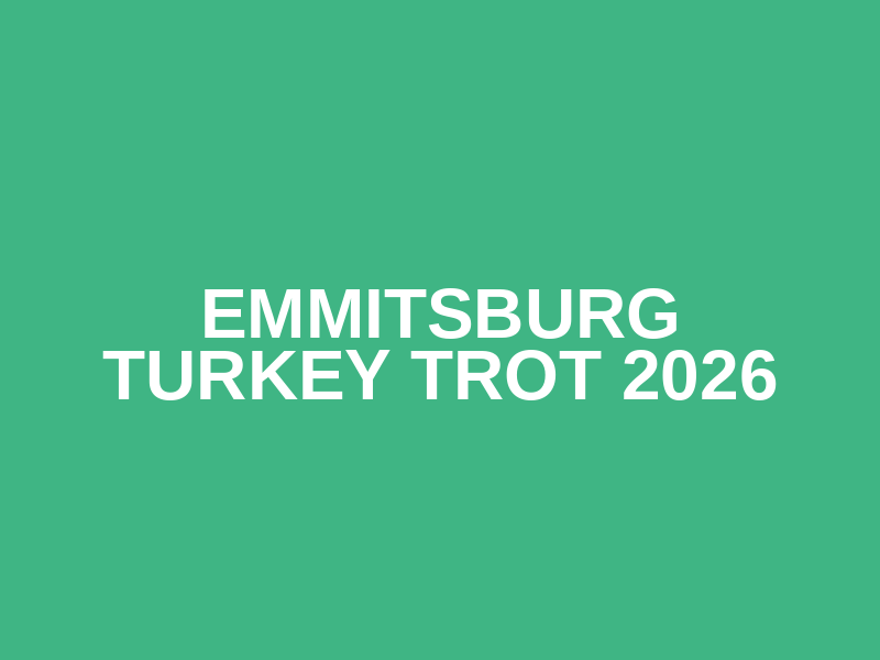 Emmitsburg Turkey Trot 2026 Logo