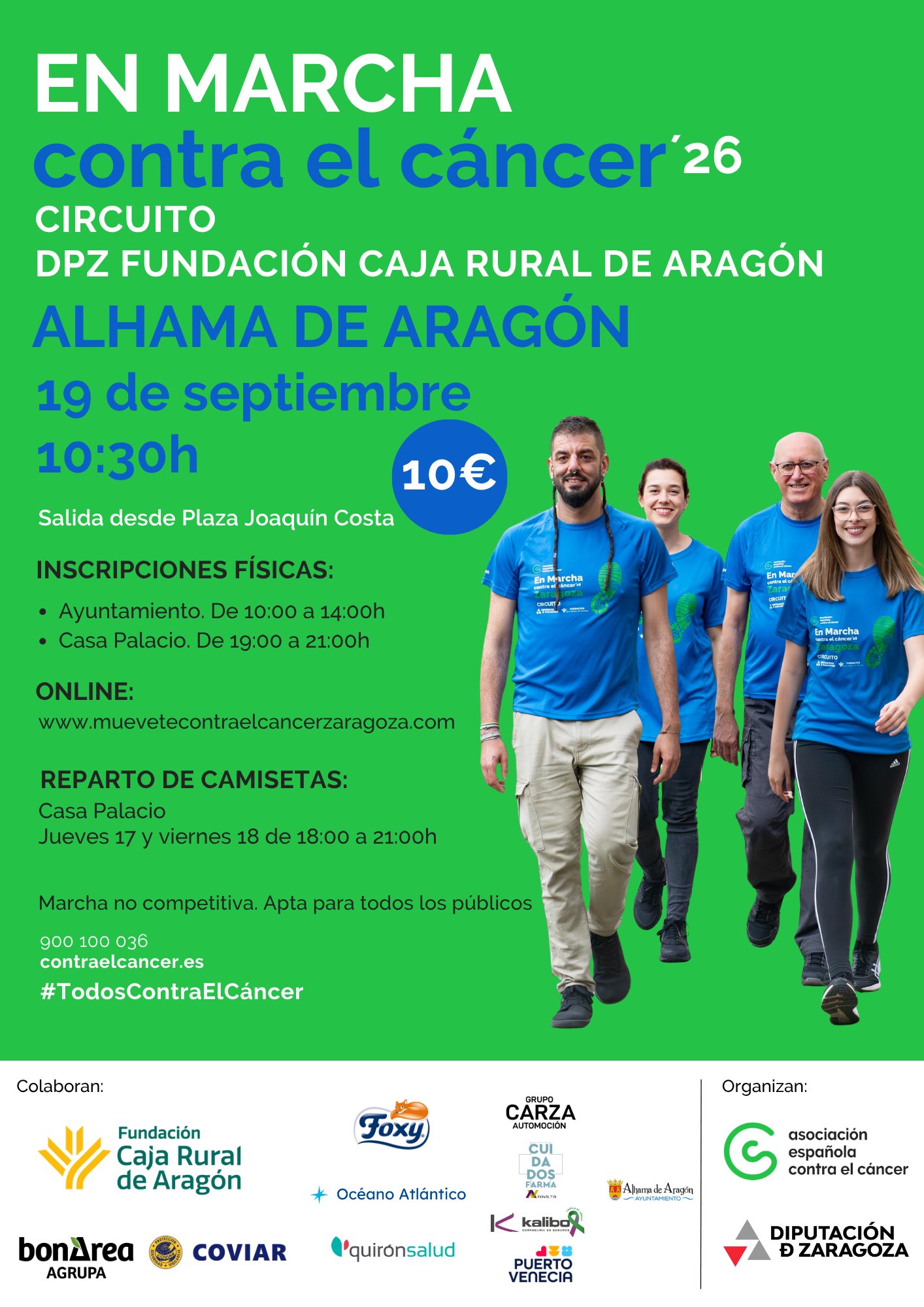 EN MARCHA CONTRA EL CÁNCER ALHAMA DE ARAGÓN 2026 Logo