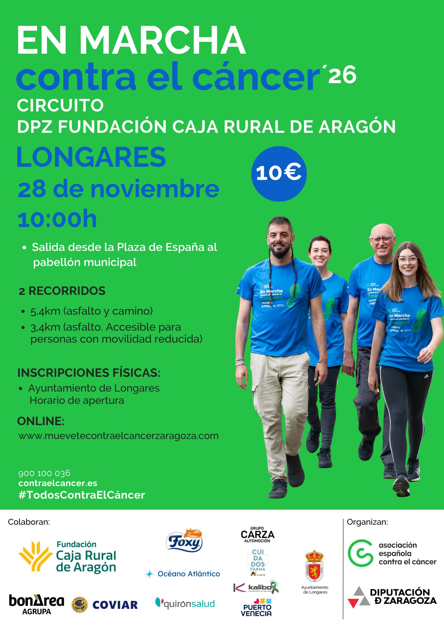 EN MARCHA CONTRA EL CÁNCER LONGARES 2026