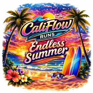 Endless Summer in the LBC 5K, 10K, & Half Marathon by Califlow Runs Logo
