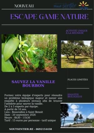 Enquête biologique : sauvez la vanille Bourbon Logo