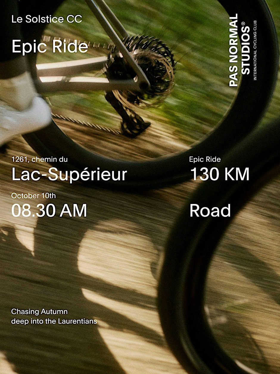 Epic Ride Le Solstice CC X Pas Normal Studios Logo