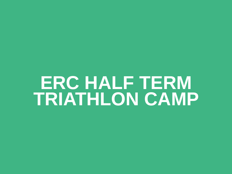 ERC Half Term Triathlon Camp Logo