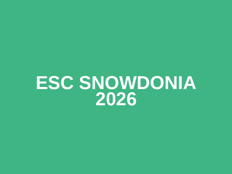 ESC Snowdonia 2026 Logo