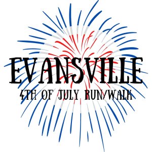 Evansville 4th of July Run/Walk Logo