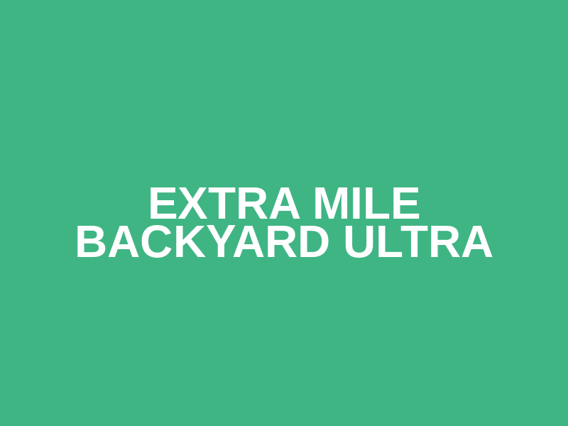 Extra Mile Backyard Ultra Logo