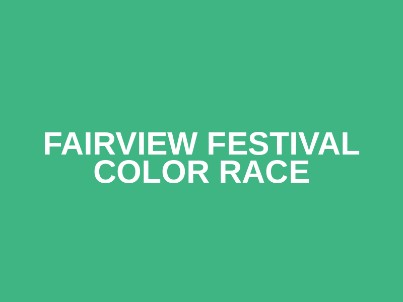 Fairview Festival Color Race Logo