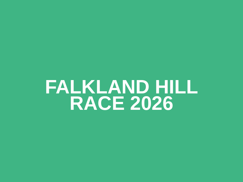 Falkland Hill Race 2026 Logo