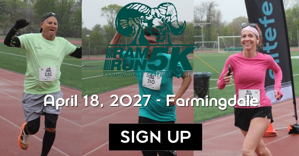 Farmingdale Ram Run 5K Run/Walk 2027 Logo