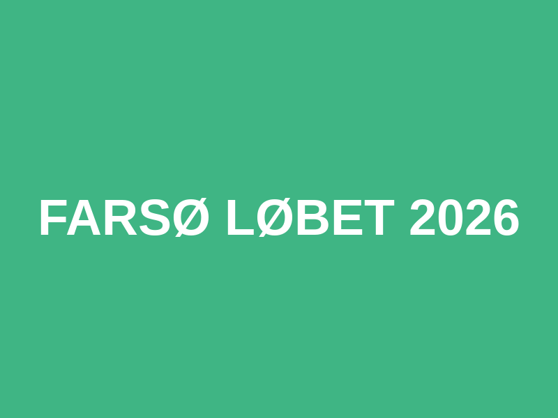 Farsø Løbet 2026 Logo