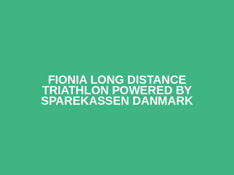 Fionia Long Distance Triathlon powered by Sparekassen Danmark Logo