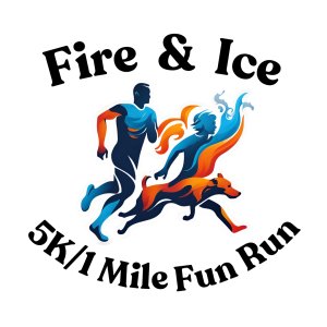 Fire & Ice 5K/1 Mile Fun Run/Walk Logo