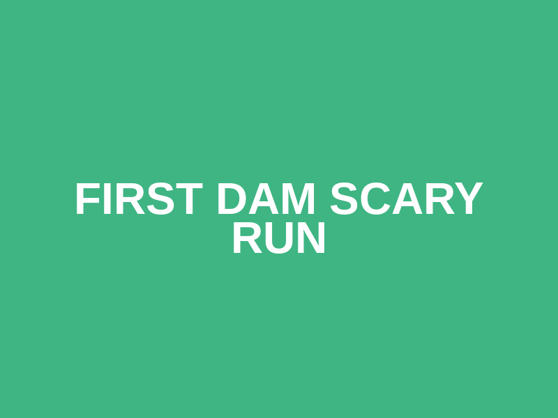 First Dam Scary Run Logo