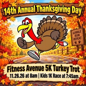 Fitness Avenue Turkey Trot 5K Logo