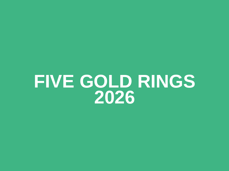 Five Gold Rings 2026 Logo