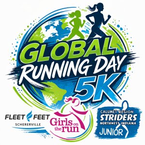 Fleet Feet's 2026 Global Running Day 5K Fundraiser Logo
