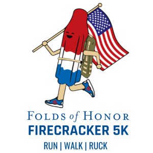 Folds of Honor Firecracker 5K: Run, Walk, or Ruck Logo