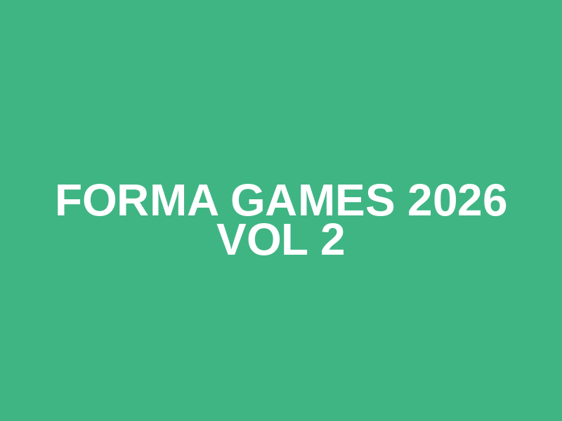 Forma Games 2026 Vol 2 Logo