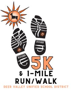 DVUSD 5K Fun Run & 1-Mile Walk Logo