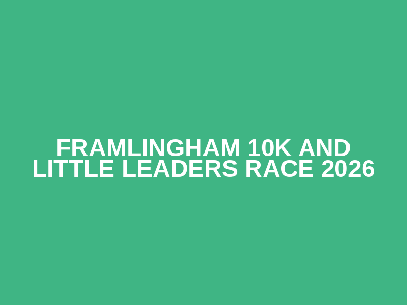 Framlingham 10K and Little Leaders Race 2026 Logo