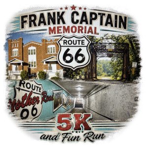 Frank Captain Memorial Route 66 5K Logo