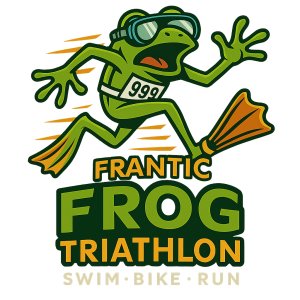 Frantic Frog Fall Sprint Triathlon and 5k Logo