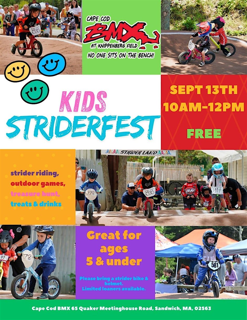 FREE Balance Bike Event at Cape Cod BMX Logo
