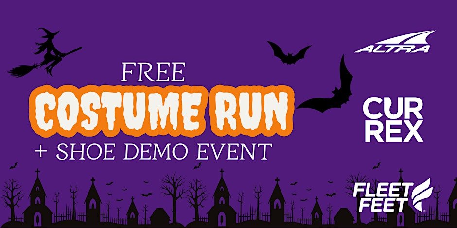 FREE Costume Run & Shoe Demo Event Logo
