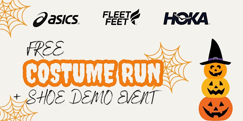 FREE Costume Run + Shoe Demo Event Logo