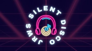FREE Silent Disco Presented by John's Run/Walk Shop & HOKA Logo