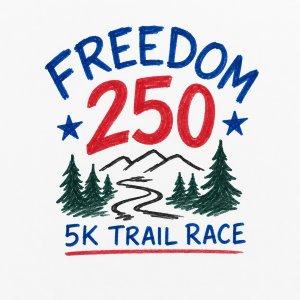 Freedom 250 2.5K Trail Race Logo