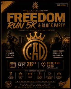 Freedom Run Presented by Conkrete Athletic Department Logo