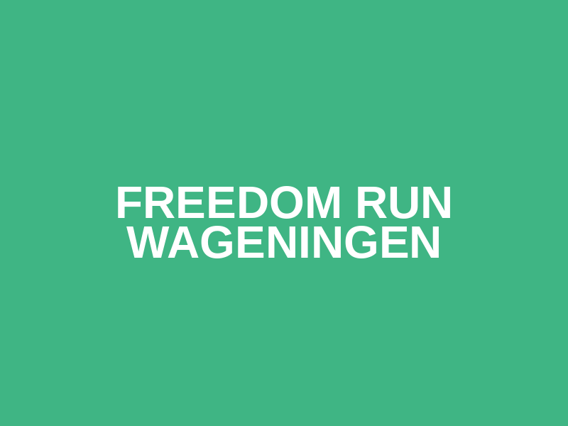 Freedom Run Wageningen Logo