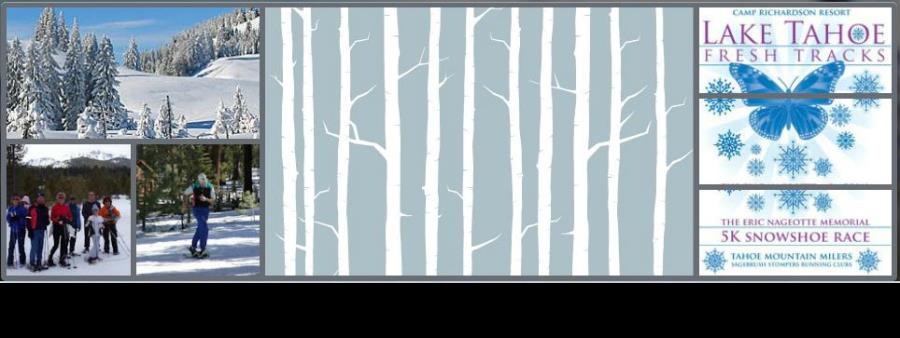 Fresh Tracks 5k Snowshoe Walk & Race Logo