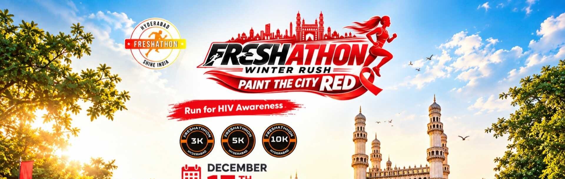 Freshathon Winter Rush – Paint the City Red Logo