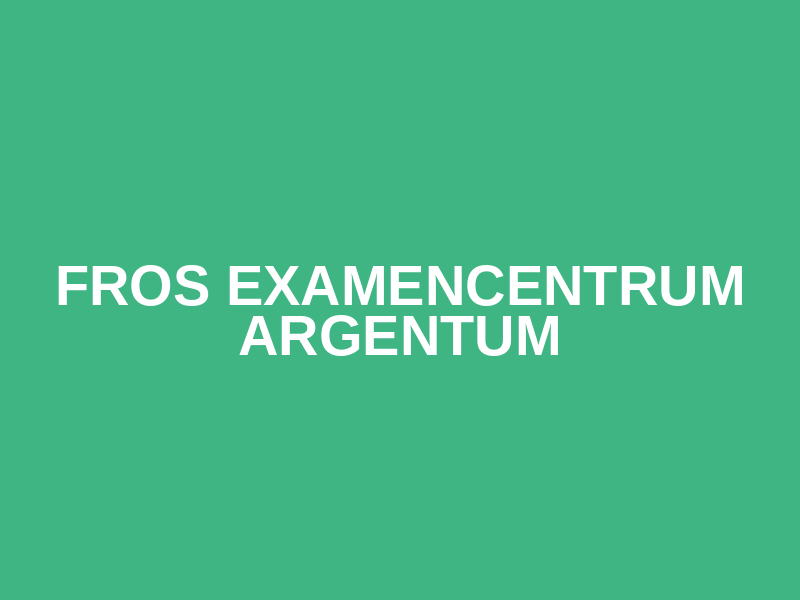 Fros Examencentrum Argentum Logo