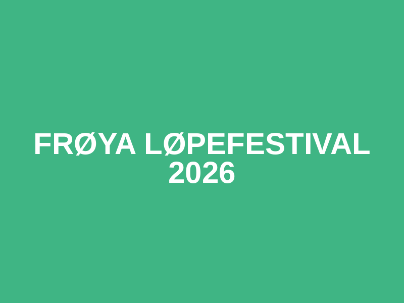 Frøya løpefestival 2026 Logo