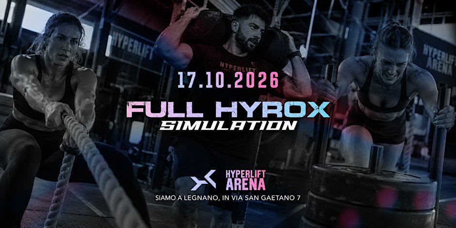 FULL HYROX SIMULATION -  SABATO 17 OTTOBRE  2026 - HYPERLIFT Arena Logo
