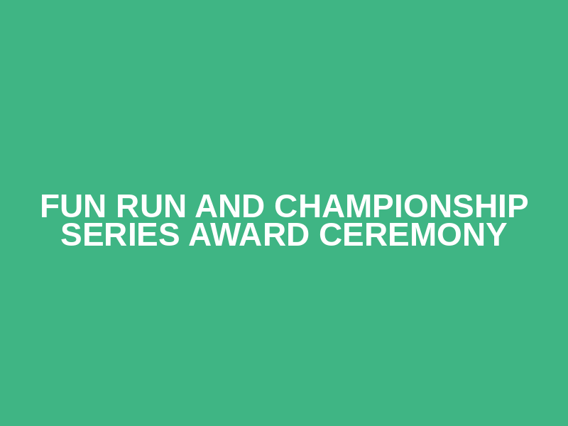 Fun Run and Championship Series Award Ceremony Logo