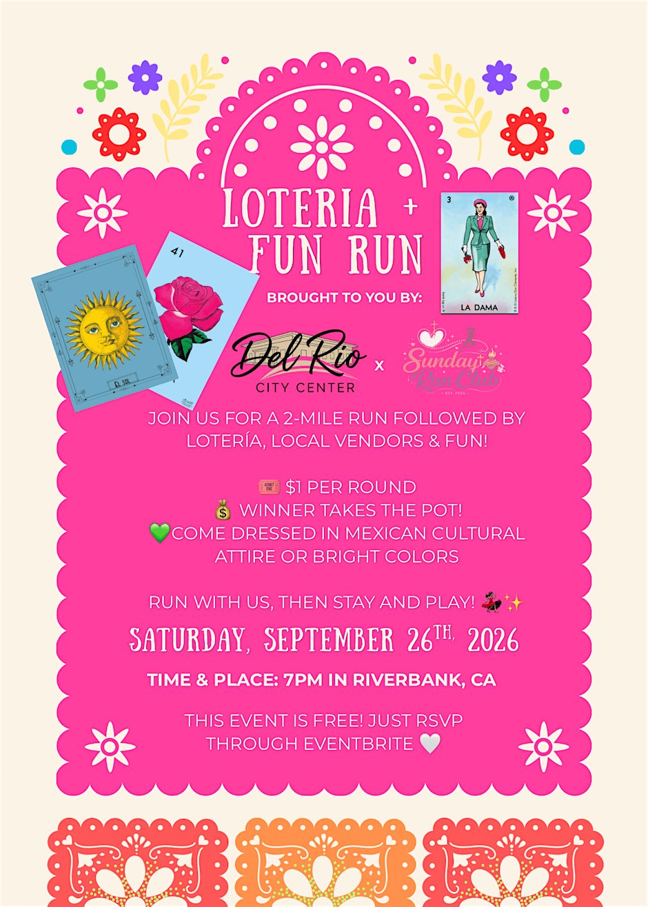 Fun run + Loteria Logo