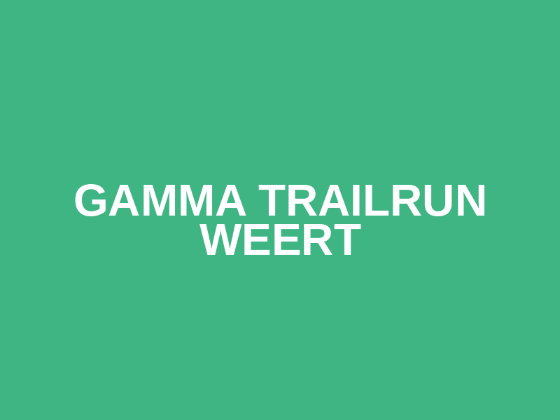 Gamma Trailrun Weert Logo