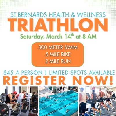 Get In Gear Fitness Series St. Bernards Health & Wellness Indoor Triathlon